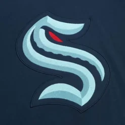 Mitchell & Ness T-Shirts & Tops-Color Blocked Ss Tee Seattle Kraken