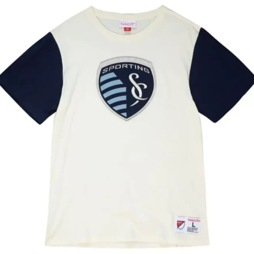 Mitchell & Ness T-Shirts & Tops-Color Blocked S/S Tee Sporting Kansas City