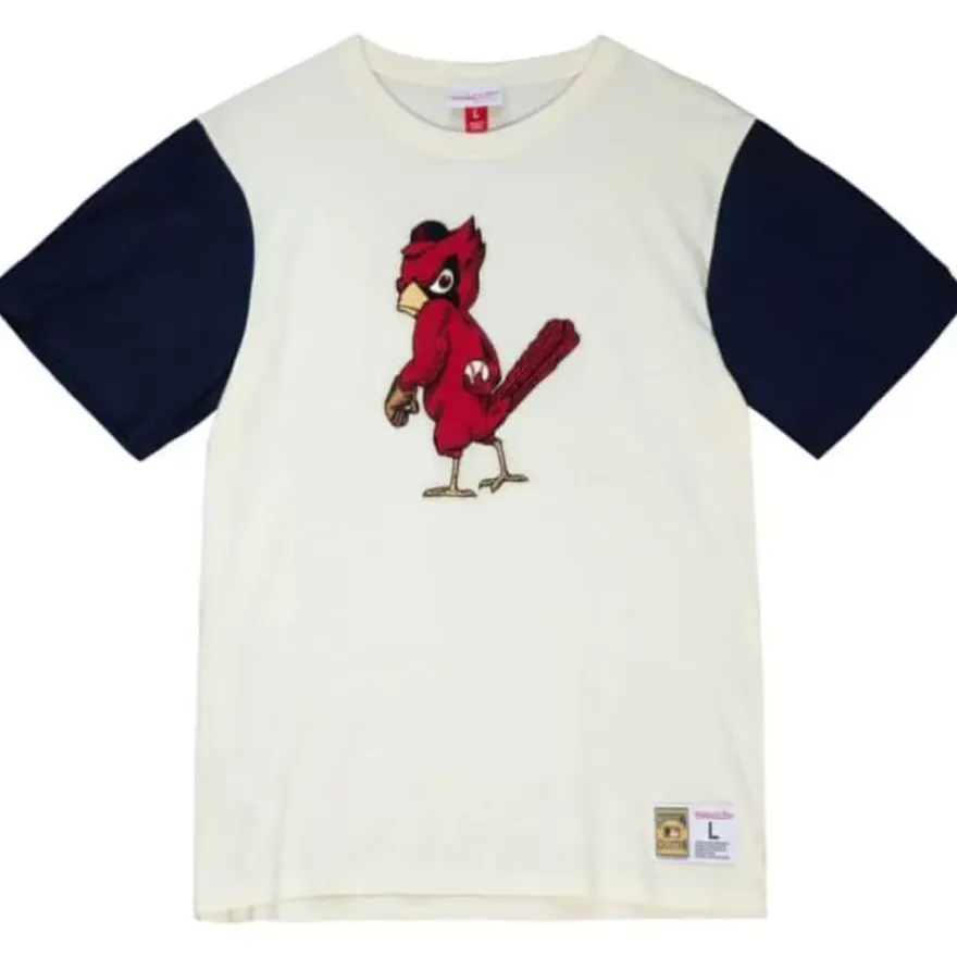 Mitchell & Ness T-Shirts & Tops-Color Blocked S/S Tee St. Louis Cardinals