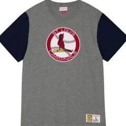 Mitchell & Ness T-Shirts & Tops-Color Blocked S/S Tee St. Louis Cardinals