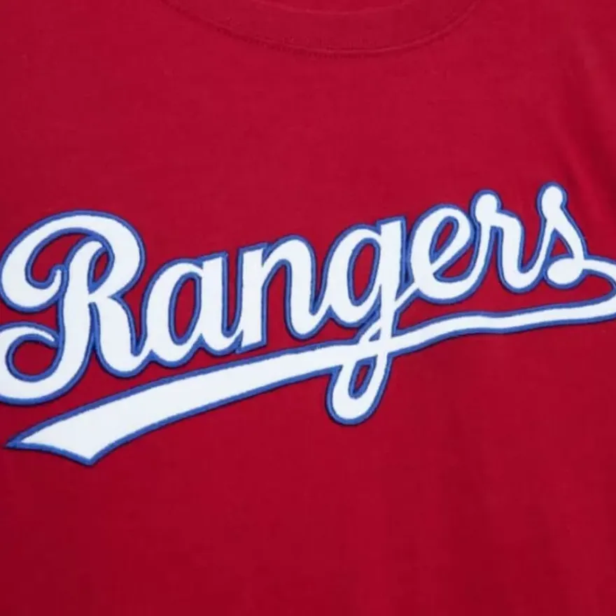 Mitchell & Ness T-Shirts & Tops-Color Blocked Ss Tee Texas Rangers