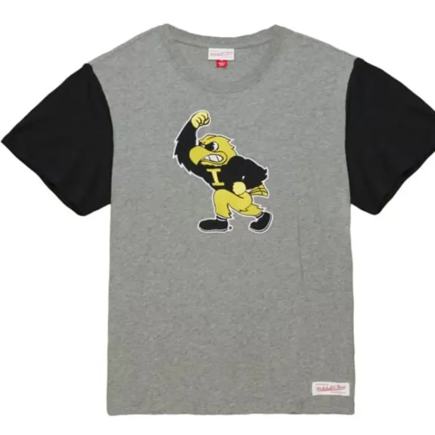 Mitchell & Ness T-Shirts & Tops-Color Blocked S/S Tee University Of Iowa