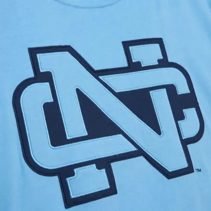 Mitchell & Ness T-Shirts & Tops-Color Blocked Ss Tee University Of North Carolina