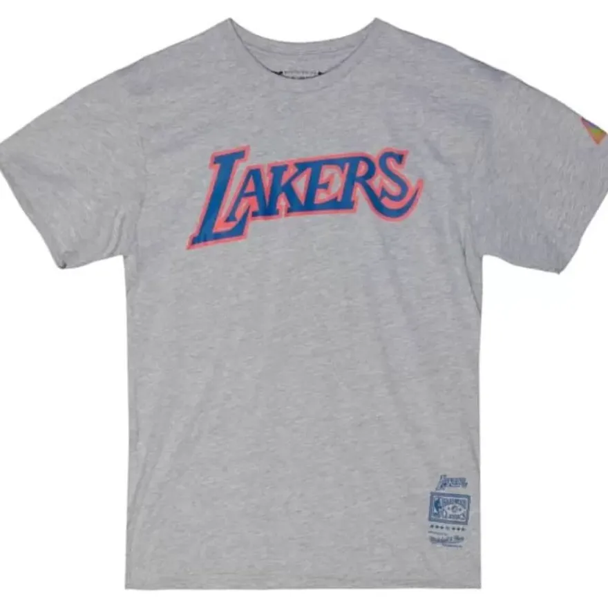 Mitchell & Ness T-Shirts & Tops-Color Bomb Tee Los Angeles Lakers