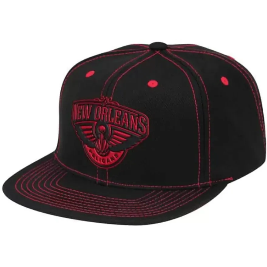 Mitchell & Ness Snapback-Contrast Stitch Snapback New Orleans Pelicans
