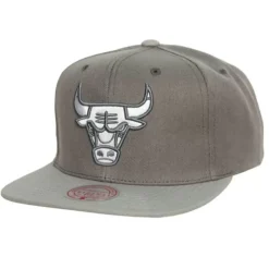 Mitchell & Ness Snapback-Cool Grey Snapback Chicago Bulls
