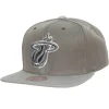 Mitchell & Ness Snapback-Cool Grey Snapback Miami Heat