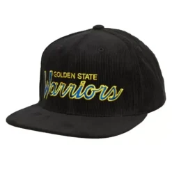Mitchell & Ness Snapback-Cord Script Snapback Hwc Golden State Warriors