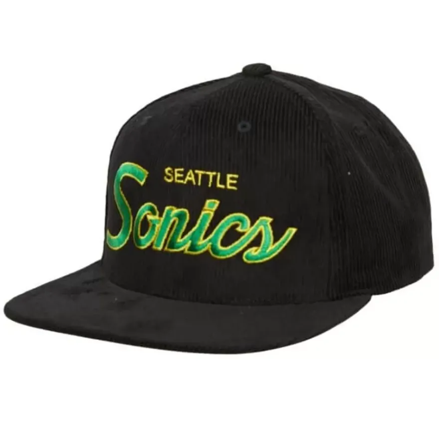 Mitchell & Ness Snapback-Cord Script Snapback Hwc Seattle Supersonics