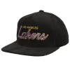 Mitchell & Ness Snapback-Cord Script Snapback Hwc Los Angeles Lakers