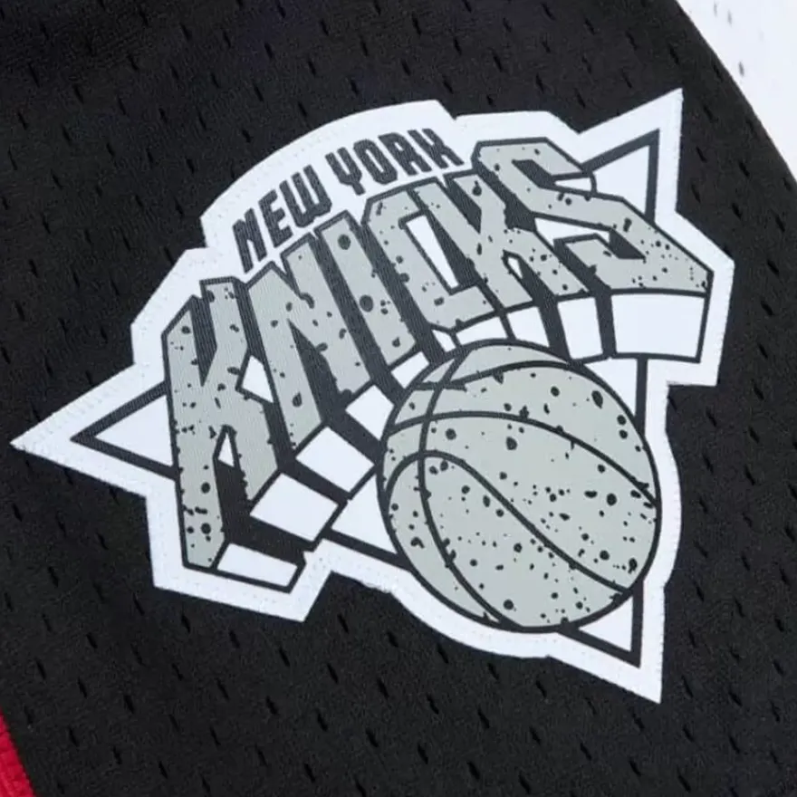 Mitchell & Ness Shorts-Cracked Cement Swingman Shorts New York Knicks 1996-97