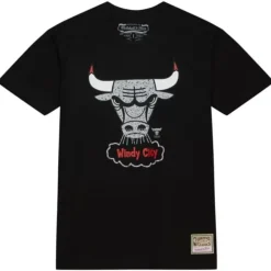 Mitchell & Ness T-Shirts & Tops-Cracked Cement Tee Chicago Bulls