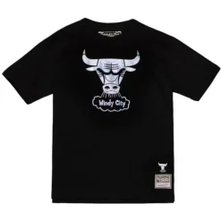 Mitchell & Ness T-Shirts & Tops-Cracked Ice Tee Chicago Bulls