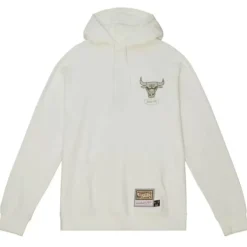 Mitchell & Ness Hoodies & Sweatshirts-Cream Hoodie Chicago Bulls