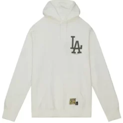 Mitchell & Ness Hoodies & Sweatshirts-Cream Hoodie Los Angeles Dodgers
