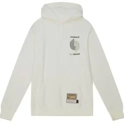 Mitchell & Ness Hoodies & Sweatshirts-Cream Hoodie Portland Trail Blazers