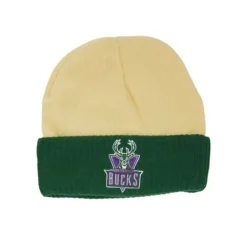 Mitchell & Ness Knit-Cream Side Patch Knit Hwc Milwaukee Bucks
