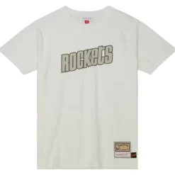 Mitchell & Ness T-Shirts & Tops-Cream Ss Tee Houston Rockets