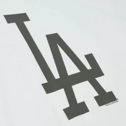 Mitchell & Ness T-Shirts & Tops-Cream Ss Tee Los Angeles Dodgers