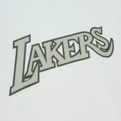 Mitchell & Ness T-Shirts & Tops-Cream Ss Tee Los Angeles Lakers