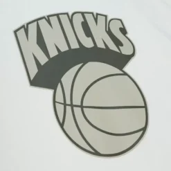 Mitchell & Ness T-Shirts & Tops-Cream Ss Tee New York Knicks