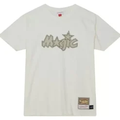Mitchell & Ness T-Shirts & Tops-Cream Ss Tee Orlando Magic