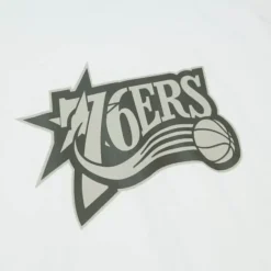 Mitchell & Ness T-Shirts & Tops-Cream Ss Tee Philadelphia 76Ers