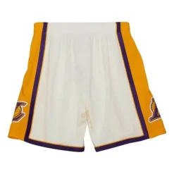 Mitchell & Ness Shorts-Cream Swingman Shorts Los Angeles Lakers 2009