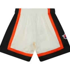 Mitchell & Ness Shorts-Cream Swingman Shorts New York Knicks 1996