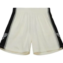 Mitchell & Ness Shorts-Cream Swingman Shorts San Antonio Spurs 1998