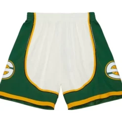 Mitchell & Ness Shorts-Cream Swingman Shorts Seattle Supersonics 2007