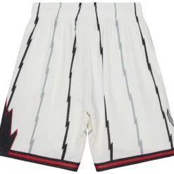 Mitchell & Ness Shorts-Cream Swingman Shorts Toronto Raptors 1998