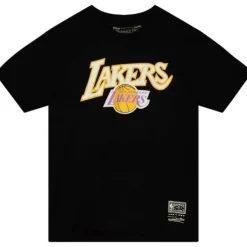 Mitchell & Ness T-Shirts & Tops-Cream Tee Los Angeles Lakers