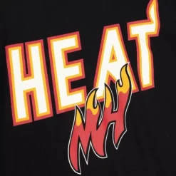 Mitchell & Ness T-Shirts & Tops-Cream Tee Miami Heat