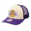 Mitchell & Ness Snapback-Cream Trucker Hwc Snapback Los Angeles Lakers