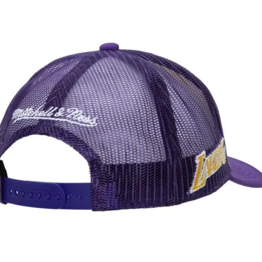 Mitchell & Ness Snapback-Cream Trucker Hwc Snapback Los Angeles Lakers