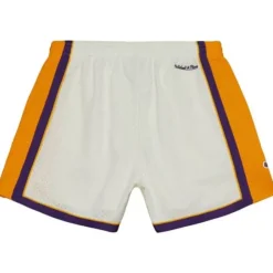 Mitchell & Ness Shorts-Cream Unisex Jump Shot Shorts Los Angeles Lakers 2009-10