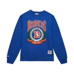 Mitchell & Ness Hoodies & Sweatshirts-Crest Crew Denver Broncos