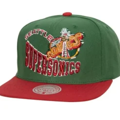 Mitchell & Ness Snapback-Crooked Path Snapback Hwc Seattle Supersonics
