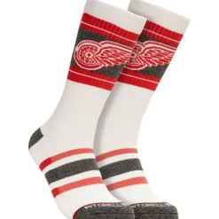 Mitchell & Ness Accessories-Cross Bar Crew Socks Detroit Red Wings