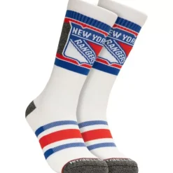 Mitchell & Ness Accessories-Cross Bar Crew Socks New York Rangers