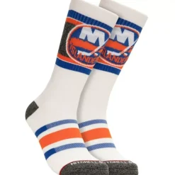 Mitchell & Ness Accessories-Cross Bar Crew Socks New York Islanders