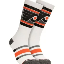 Mitchell & Ness Accessories-Cross Bar Crew Socks Philadelphia Flyers
