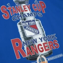 Mitchell & Ness T-Shirts & Tops-Cup Chase Tee New York Rangers