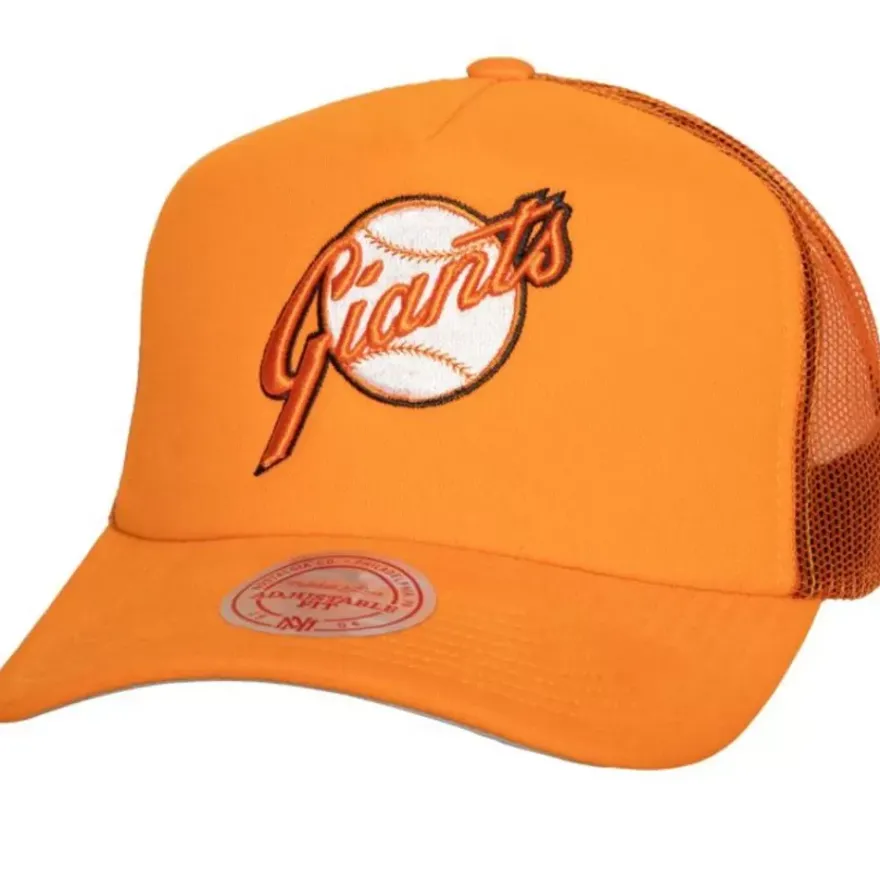 Mitchell & Ness Snapback-Curveball Trucker Coop San Francisco Giants