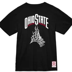Mitchell & Ness T-Shirts & Tops-Cut Net Tee Ohio State