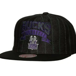 Mitchell & Ness Snapback-Dem Stripes Snapback Hwc Milwaukee Bucks