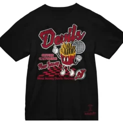 Mitchell & Ness T-Shirts & Tops-Devils Cheese Fries Tee New Jersey Devils