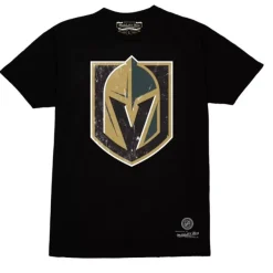 Mitchell & Ness T-Shirts & Tops-Distressed Basic Logo 1 Tee Vegas Golden Knights