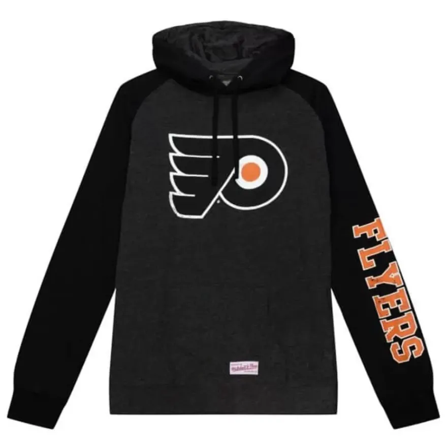 Mitchell & Ness Hoodies & Sweatshirts-Distressed Logo Hoody Philadelphia Flyers